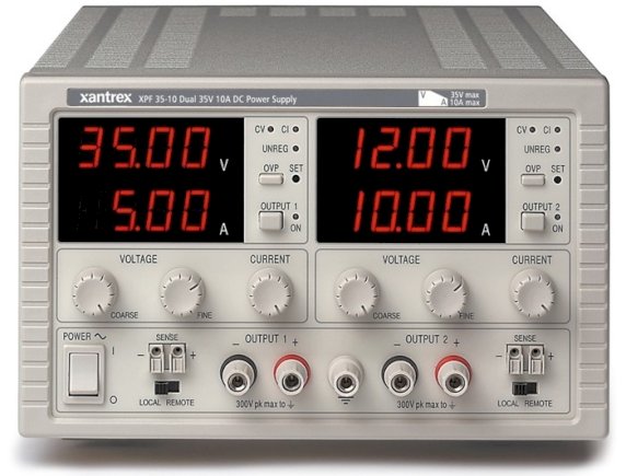 Zasilacze prądu stałego z podwójnym wyjściem typy XPF - 350W, 840W