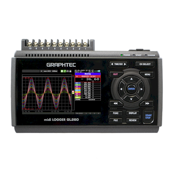 Kompaktowy przenośny rejestrator 10-kanałowy
